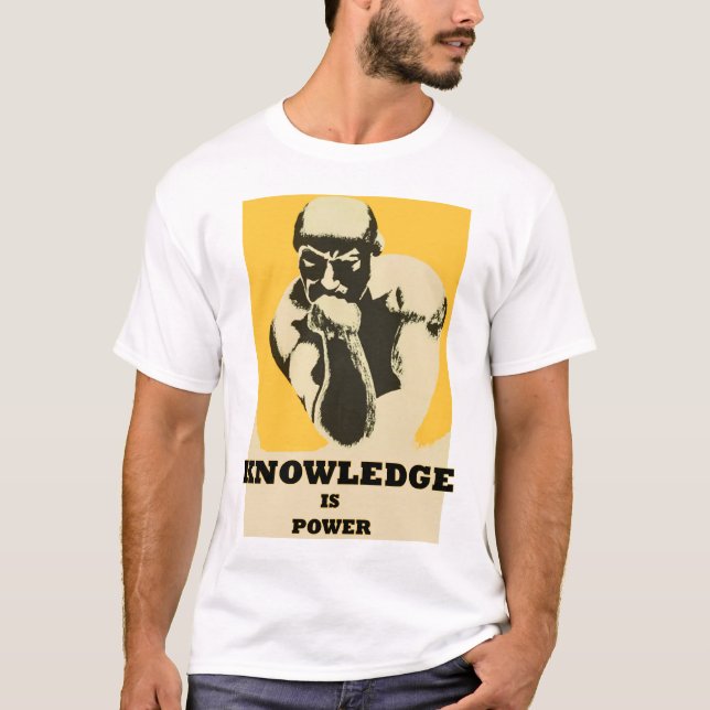 Vintage Knowledge is Power T-Shirt (Front)