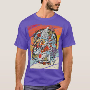 Vintage Koi Fish Retro Graphic Gift Men T-Shirt