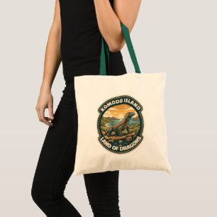 Vintage Komodo Island National Park Indonesia Tote Bag