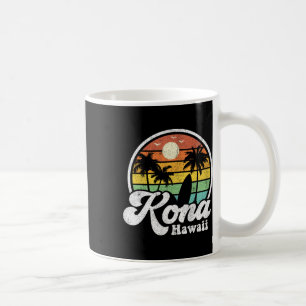 Vintage Kona Beach Hawaii Surf Hawaiian Surfing 70 Coffee Mug
