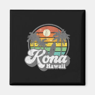 Vintage Kona Beach Hawaii Surf Hawaiian Surfing 70 Magnet