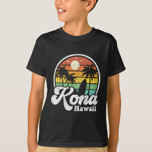 Vintage Kona Beach Hawaii Surf Hawaiian Surfing 70 T-Shirt