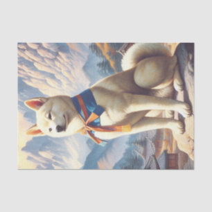 Vintage Korean Jindo Illustration Tissue Paper