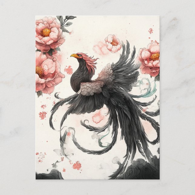 Vintage Korean Phoenix Postcard  (Front)