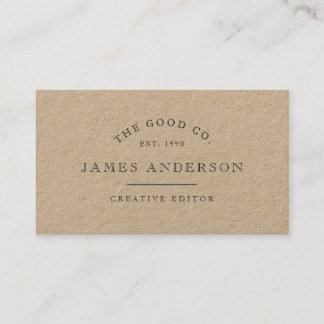 Vintage Kraft Business Card