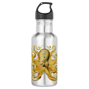 Vintage Kraken, Giant Octopus by Ernst Haeckel 532 Ml Water Bottle