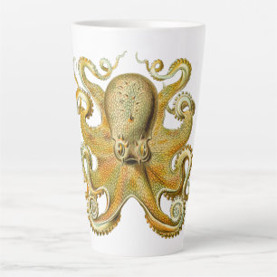 Vintage Kraken, Octopus Gamochonia, Ernst Haeckel Latte Mug