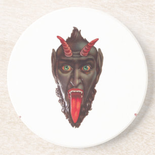 vintage krampus coaster