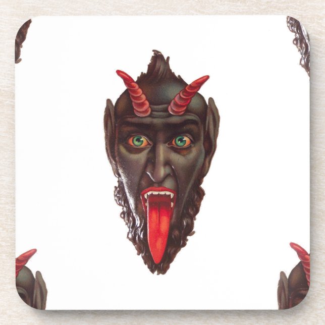 vintage krampus coaster (Front)