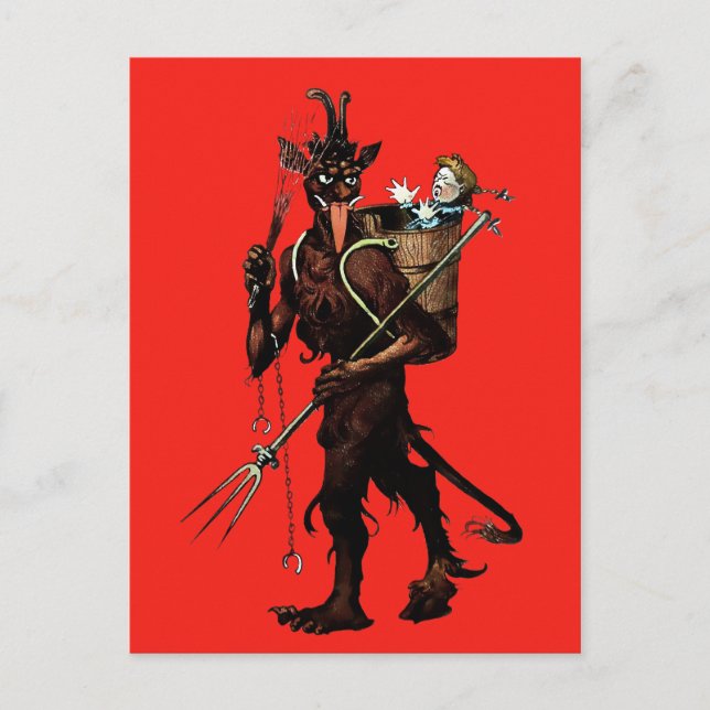 Vintage Krampus Postcard (Front)