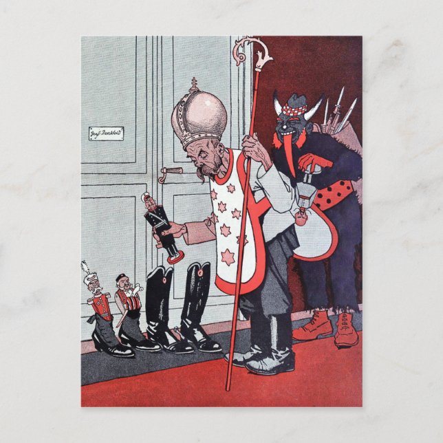 Vintage  Krampus Postcard (Front)