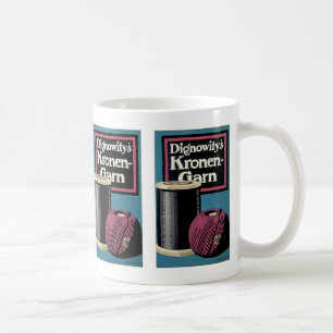Vintage Kronengard Yarn Ad Coffee Mug