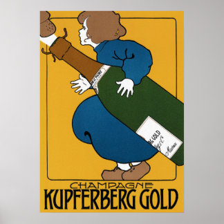 Vintage Kupferberg Champagne Poster