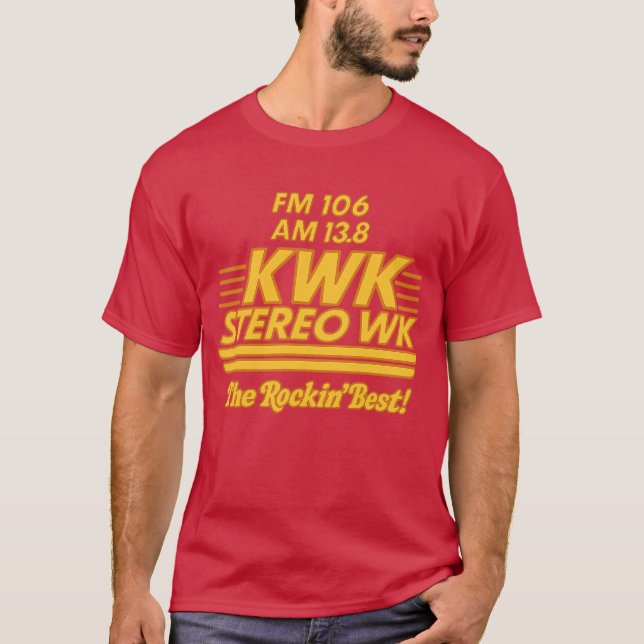 Vintage KWK Stereo, St. Louis, Missouri T-Shirt (Front)