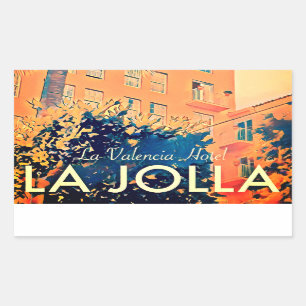 Vintage La Jolla California Hotel sticker