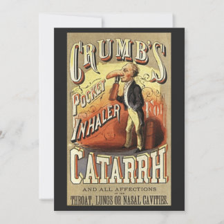 Vintage Label Art, Crumb's Pocket Asthma Inhaler