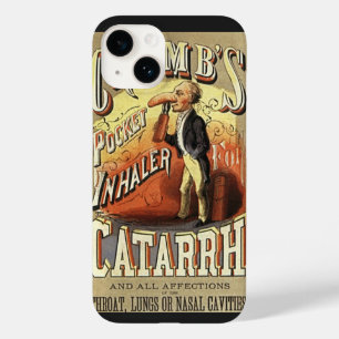 Vintage Label Art, Crumb's Pocket Asthma Inhaler Case-Mate iPhone 14 Case
