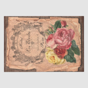 Vintage Label & Illustrations Shabby Chic Tissue P Tissue Paper