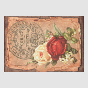Vintage Label & Illustrations Shabby Chic Tissue Paper