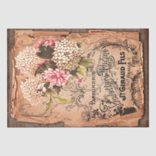 Vintage Label & Illustrations Shabby Chic Tissue Paper