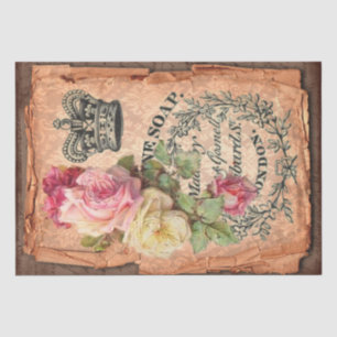 Vintage Label & Illustrations Shabby Chic Tissue Paper