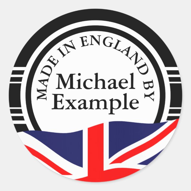 Vintage Label white MIX & Union Jack + your ideas (Front)