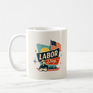 Vintage Labor Day Retro Coffee Mug