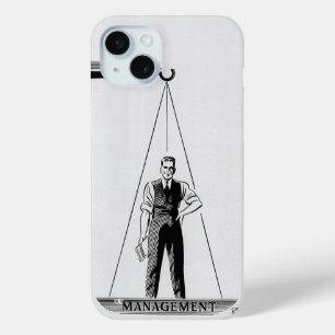 Vintage Labour vs Management, Scales of Justice iPhone 15 Mini Case