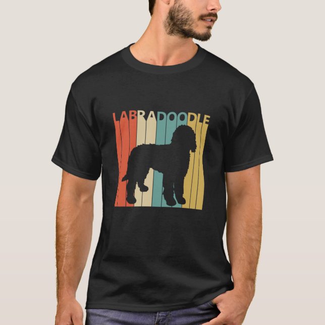 Vintage Labradoodle Dog Owner Gift Idea T-Shirt (Front)