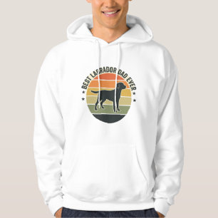 Vintage Labrador Dad Sunset Dog Vector Shirt_1 Hoodie