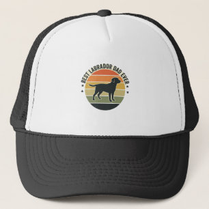 Vintage Labrador Dad Sunset Dog Vector Shirt_1 Trucker Hat