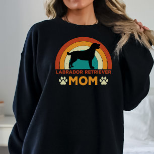 Vintage Labrador Dog Mum Sunset Sweatshirt