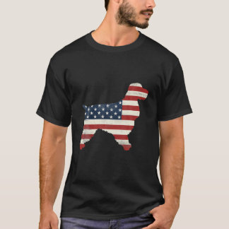 Vintage Labrador Retriever USA Flag Patriot T-Shirt