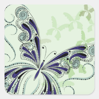 Vintage Lace 5 Square Sticker