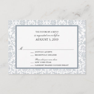 Vintage Lace Affair RSVP Card