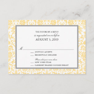 Vintage Lace Affair RSVP Card