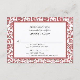 Vintage Lace Affair  RSVP Card