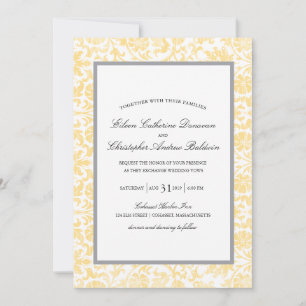 Vintage Lace Affair   Wedding Invitation