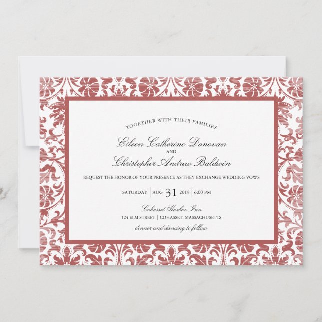 Vintage Lace Affair | Wedding Invitation (Front)
