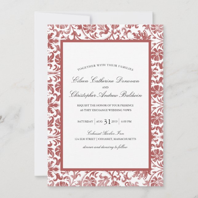 Vintage Lace Affair | Wedding Invitation (Front)