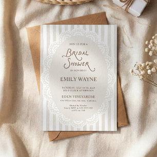 Vintage Lace Bridal Shower Invitation