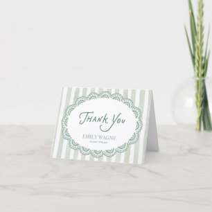 Vintage Lace Bridal Shower Thank You Card