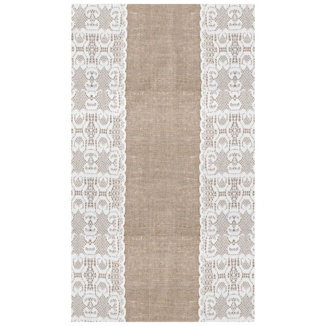 Vintage, lace, burlap, grunge, victorian, shabby tablecloth (Front)