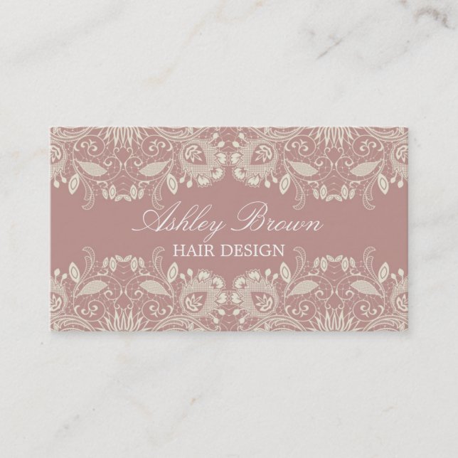 Vintage Lace Business Card (Front)
