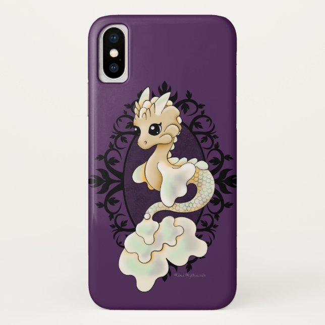 Vintage Lace Dragon iPhone Case (Back)