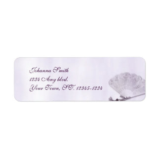 Vintage Lace Fan Address Label