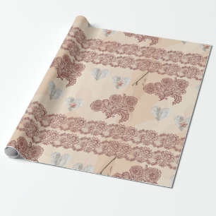 Vintage Lace Floral Elegant Gift Wrap