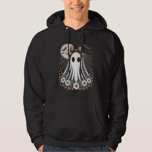 Vintage Lace Ghost Halloween Hoodie