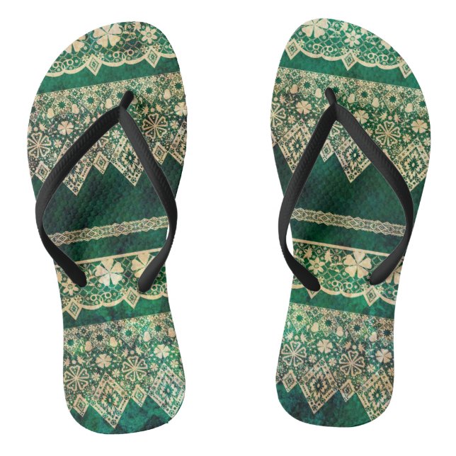 Vintage lace jandals (Footbed)