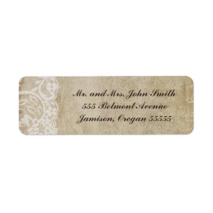 Vintage Lace Old World Return Address Labels